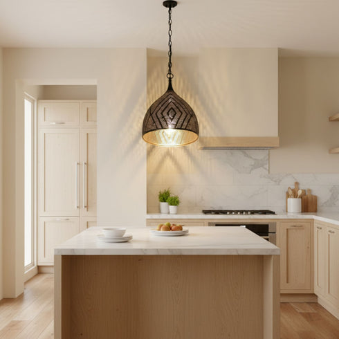 Moroccan Brass  Hanging Lamp –  Moroccan Light Fixtures (PL 1090)